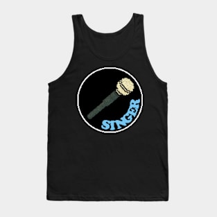 Rock Battle Card Game Singer Icon Tank Top